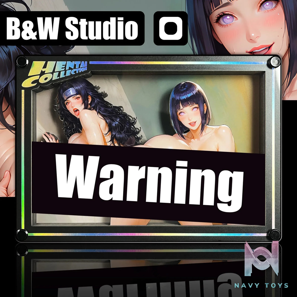 B&W Studio – Ben’s Delusion World Series Desktop Decor Card #35 Kurenai Yuhi X Hinata Hyuga Naruto