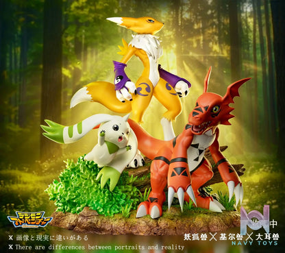 BN Studio X Slash Studio – Guilmon X Terriermon X Renamon Digimon