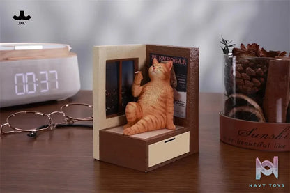 JXK – Philosopher Cat at the Windowsill JXK317-A/B/C/D (Licensed)