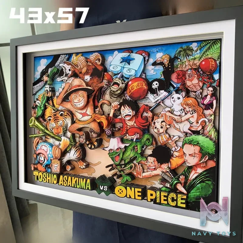 KALA HOME Studio – One Piece Multiple Characters #04 3D Decorative Painting One Piece