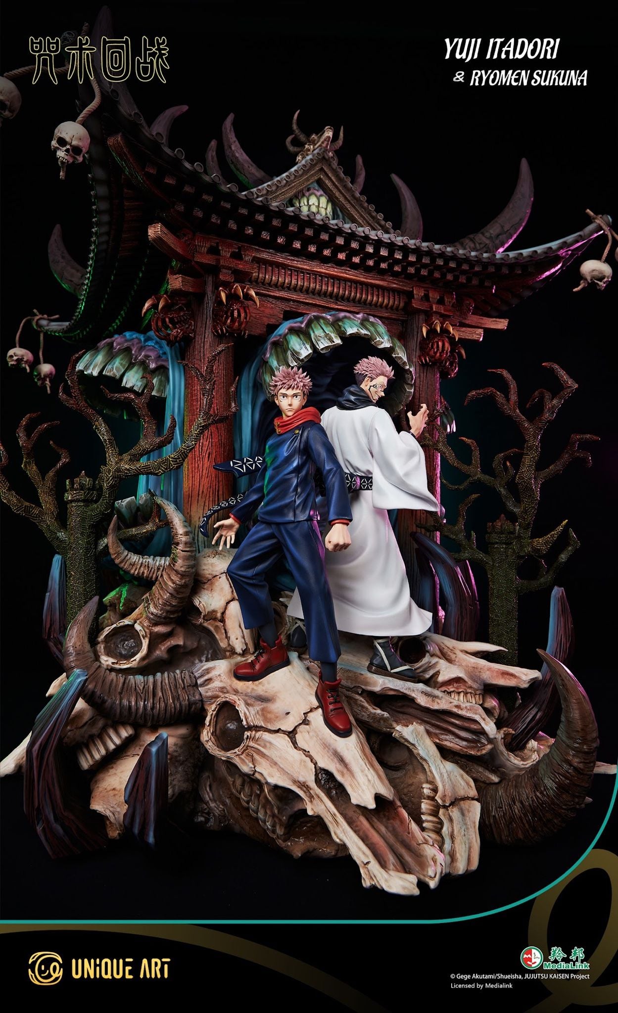 Sukuna & Itadori - Jujutsu Kaisen - Unique Art resin statue unique art studio anime figure