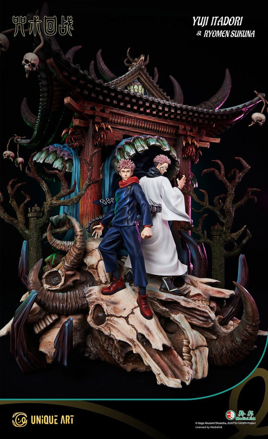 Sukuna & Itadori - Jujutsu Kaisen - Unique Art resin statue unique art studio anime figure