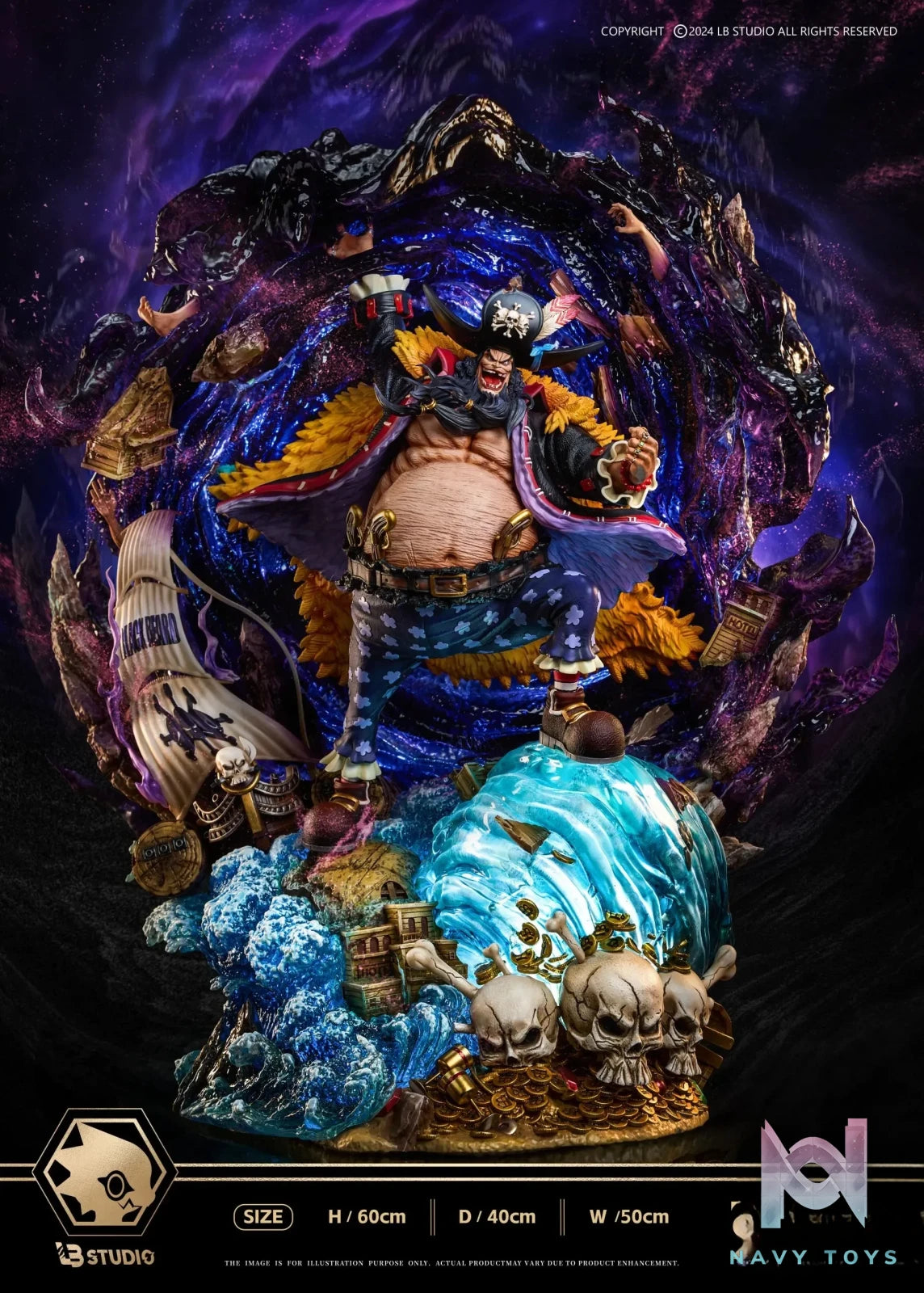 LB Studio – One Piece New Yoko Series Blackbeard