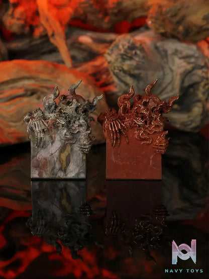 Manas SUM – Fan Zai “Flame Demon Seal” Weird Sealing Series Original Design Cast Bronze Decoration (Licensed)