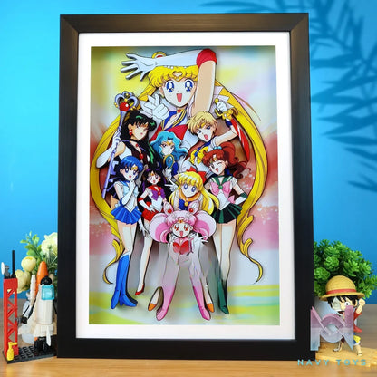 KALA HOME Studio – Sailor Moon Multiple Characters #03 3D Decorative Painting Sailor Moon