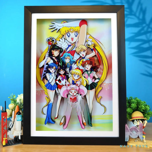 KALA HOME Studio – Sailor Moon Multiple Characters #03 3D Decorative Painting Sailor Moon