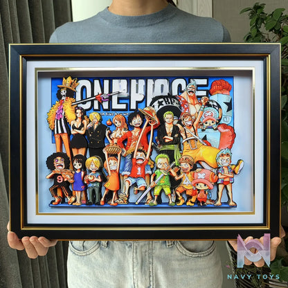 KALA HOME Studio – One Piece Multiple Characters #02 3D Decorative Painting One Piece