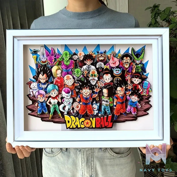 KALA HOME Studio – Dragon Ball Multiple Characters #03 3D Decorative Painting Dragon Ball