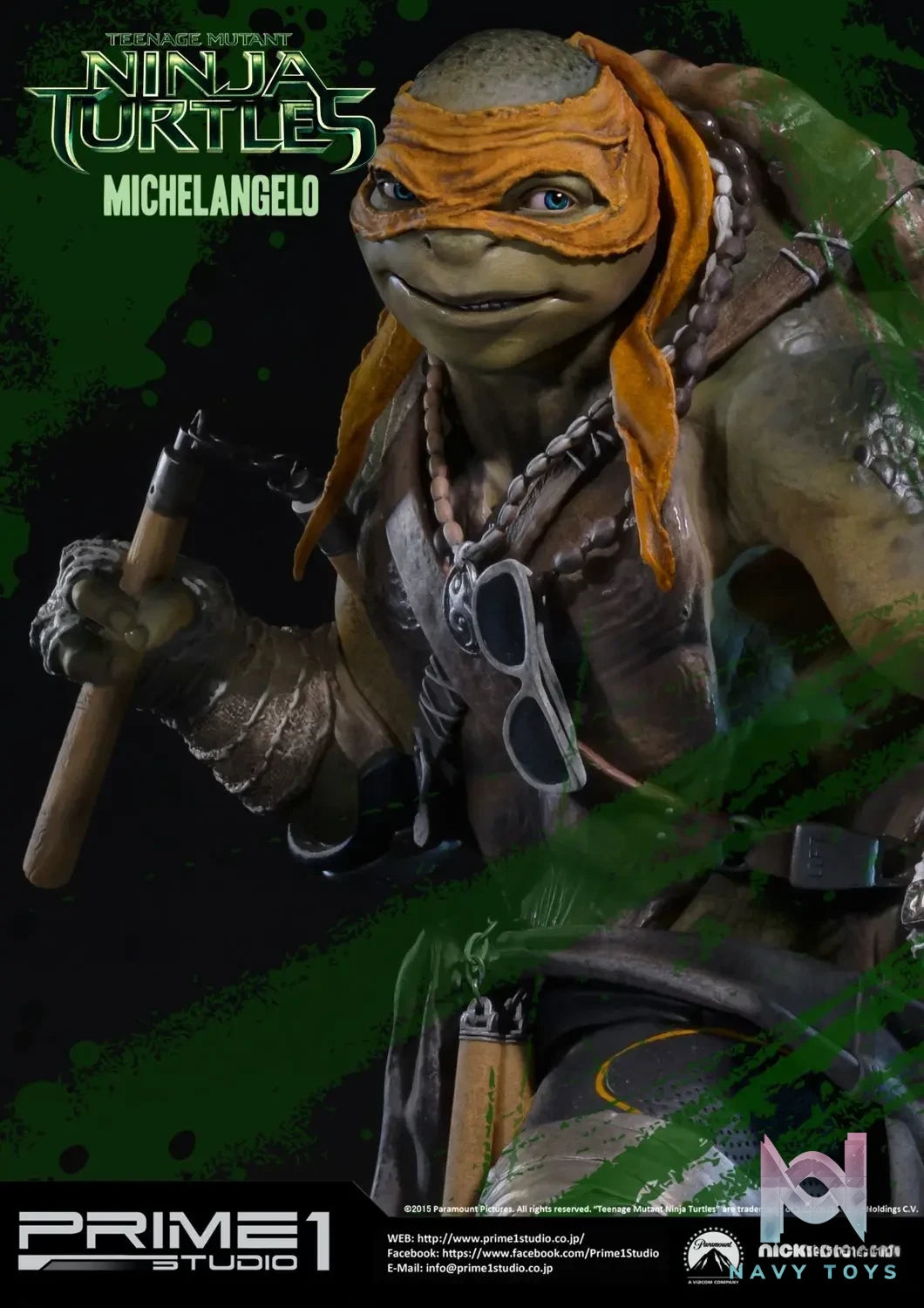 Prime 1 Studio – Museum Masterline Teenage Mutant Ninja Turtles (Film) Michelangelo MMTMNT-04 (Licensed)