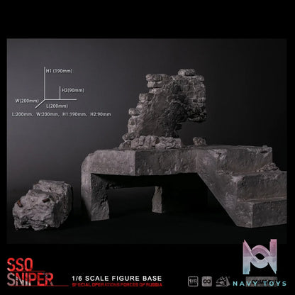 MOjingToys – Modular Series 1/6 Scale Urban Stairwell Ruins Diorama Base L008 (Licensed)