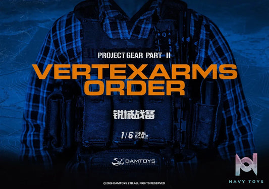 DAMTOYS – VERTEXARMS ORDER SERIES 1/6 TACTICAL LOW – PROFILE PLATE CARRIER SYSTEMS NO.VSF02A NO.VSF02B (Licensed)