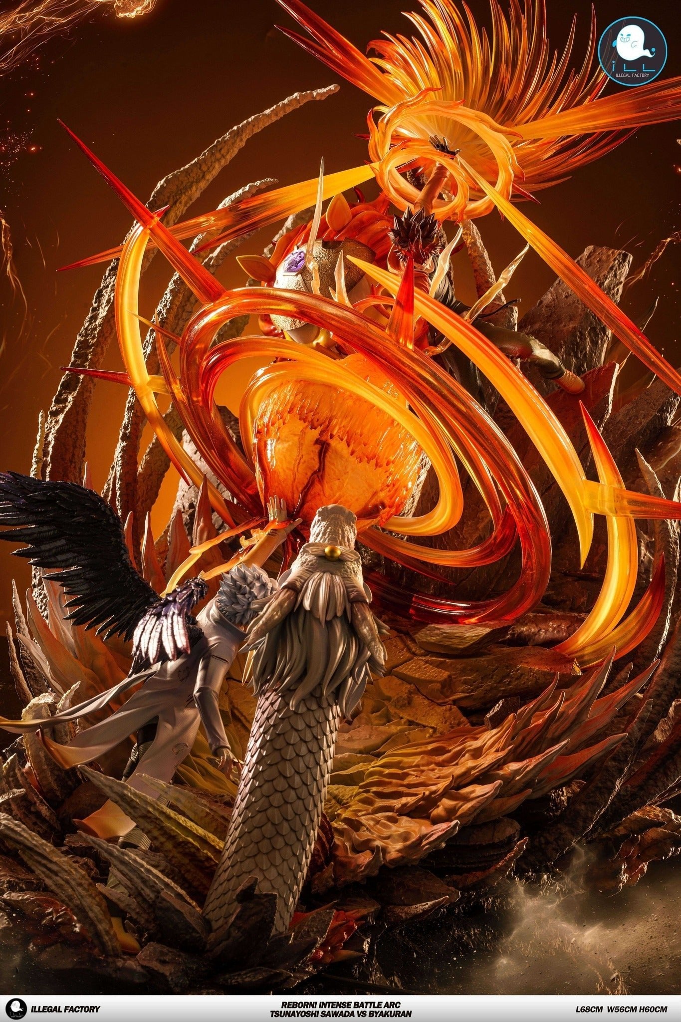 Sawada Tsunayoshi vs Byakuran Gesso - Hitman Reborn! - ILL Studio resin statue ILL Studio anime figure