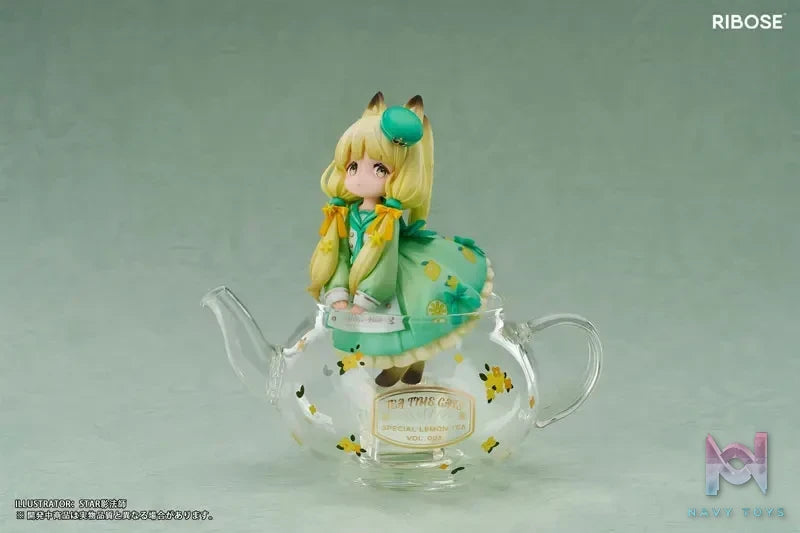 RIBOSE – Original Chibi Figure DLC Series “Tea Time Cats”: “Lemon Cat” (Licensed)