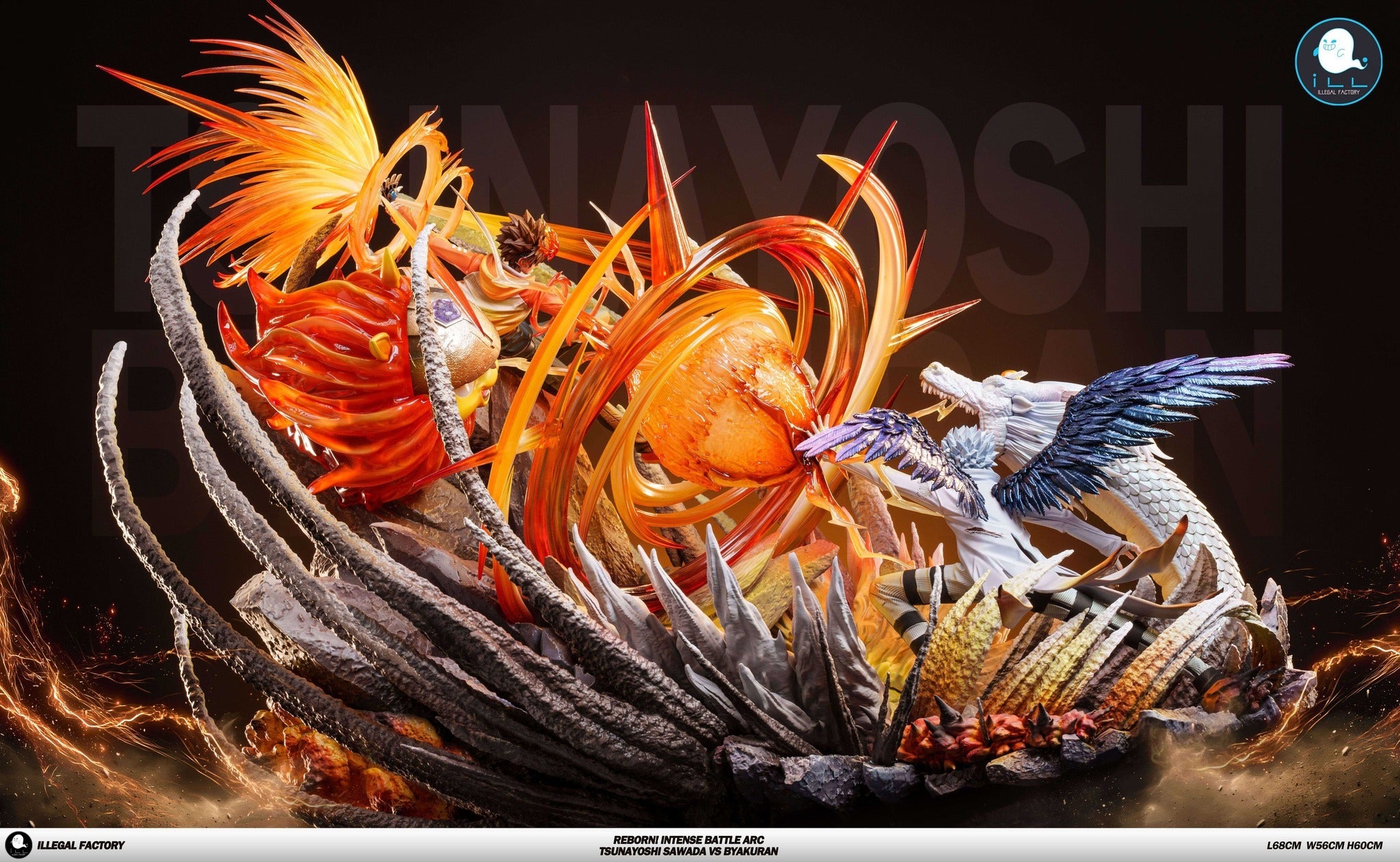 Sawada Tsunayoshi vs Byakuran Gesso - Hitman Reborn! - ILL Studio resin statue ILL Studio anime figure