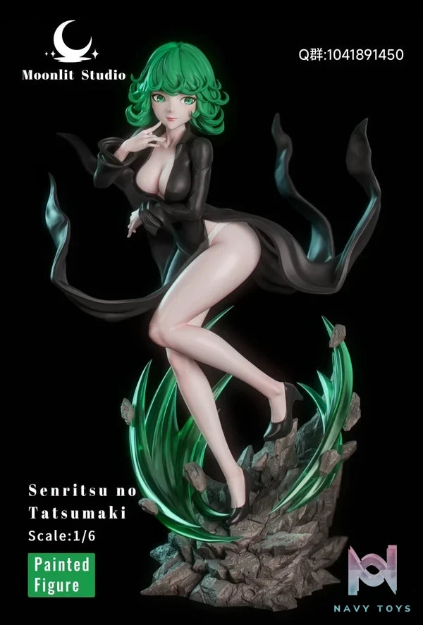 Moonlit Studio - One Punch Man Tornado of Terror Tatsumaki resin statue Navy Toys anime figure