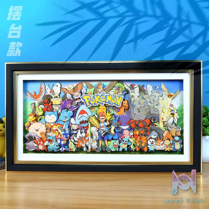 KALA HOME Studio – Pokémon Multiple Characters #01 3D Decorative Painting Pokémon