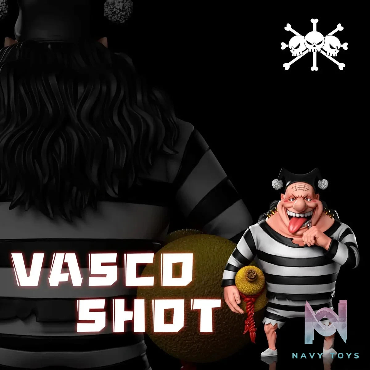 A+ Studio - One Piece Mariner War Blackbeard Pirates Resonance Drunkard Vasco Shot resin statue Navy Toys anime figure