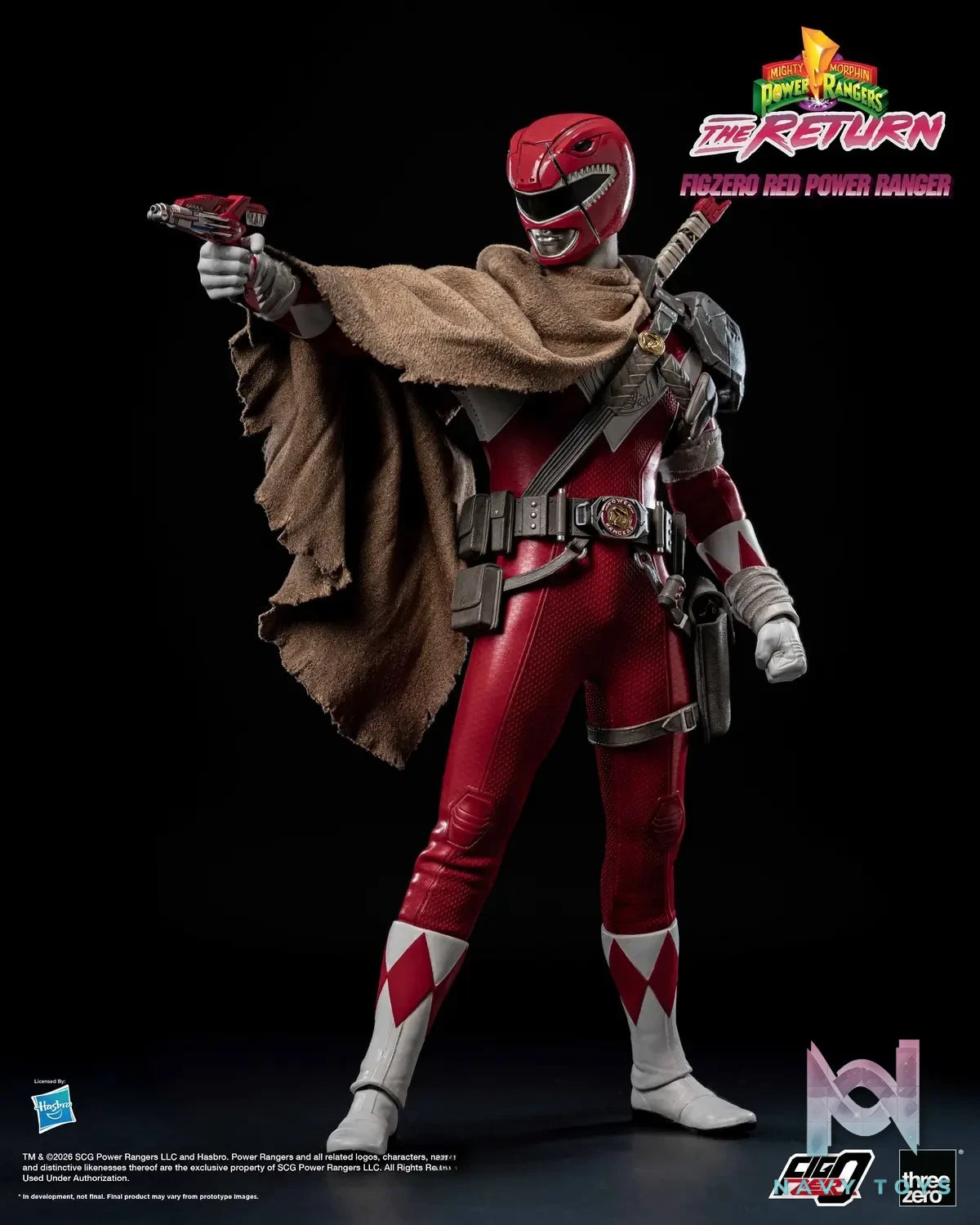 Threezero – Mighty Morphin Power Rangers: The Return FigZero 1/6 Red Power Ranger 3Z10200W0 (Licensed)