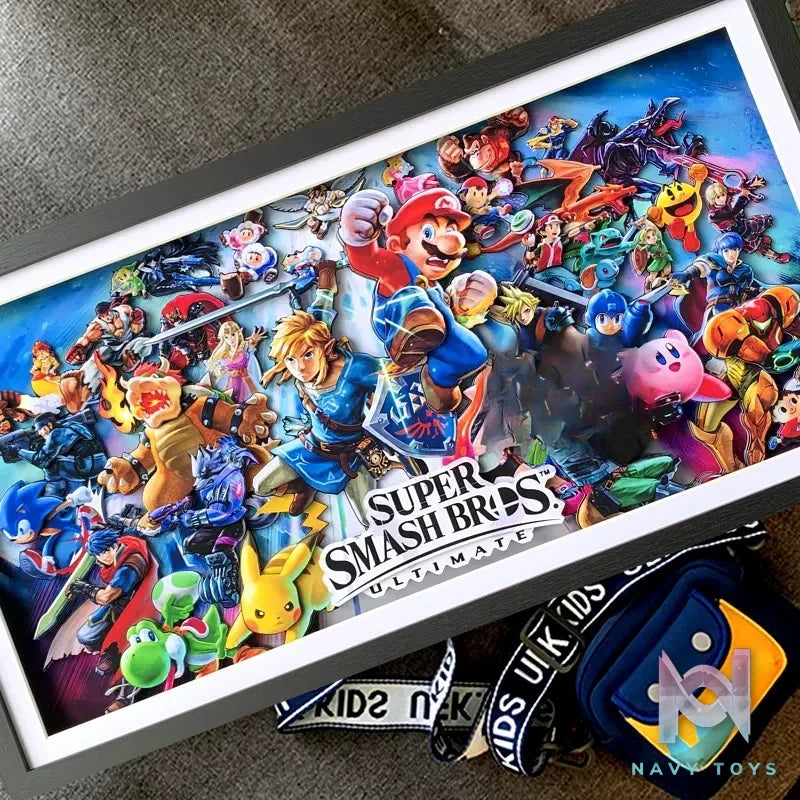 KALA HOME Studio – Super Smash Bros 3D Decorative Painting Super Mario