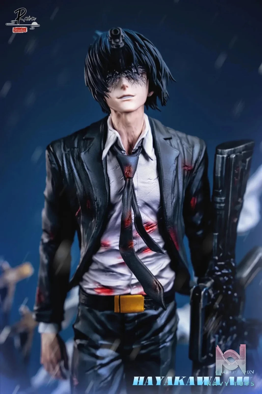 Rain Studio - Chainsaw Man Gun Devil Aki Hayakawa resin statue Navy Toys anime figure