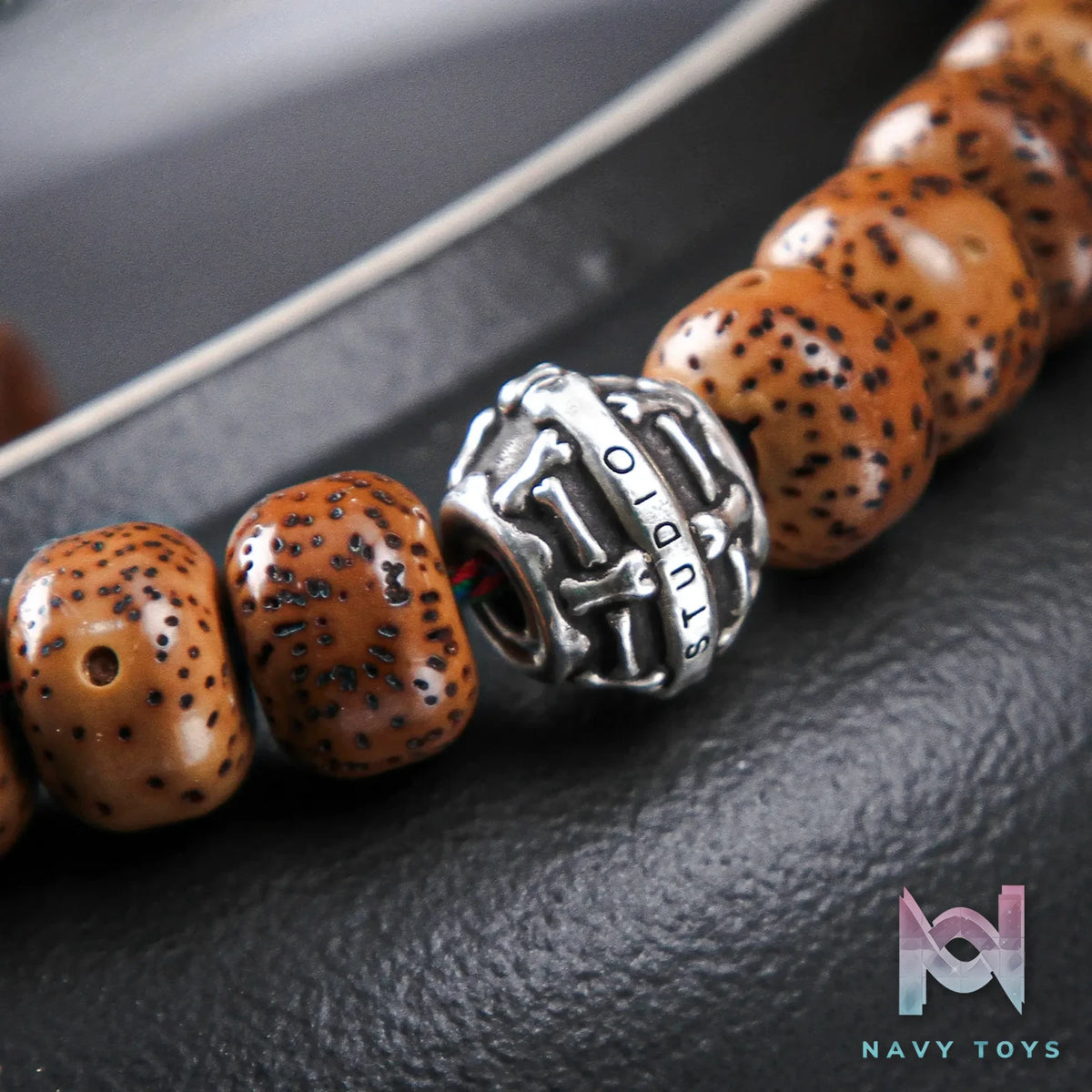 Raven Studio (silver jewelry) – Original Exclusive Spirit Bone Drum Bead Top & Spacer Beads Original