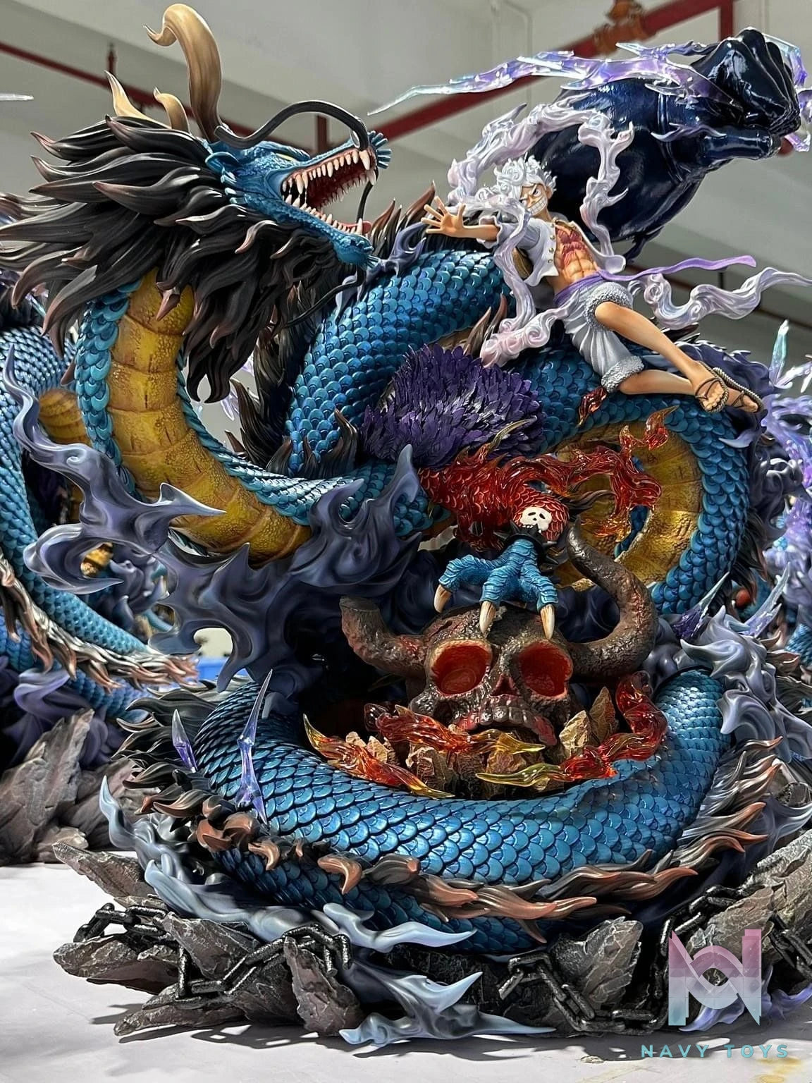 Luffy Nika vs Kaido Dragon - One Piece - OPM Studio resin statue opm studio anime figure