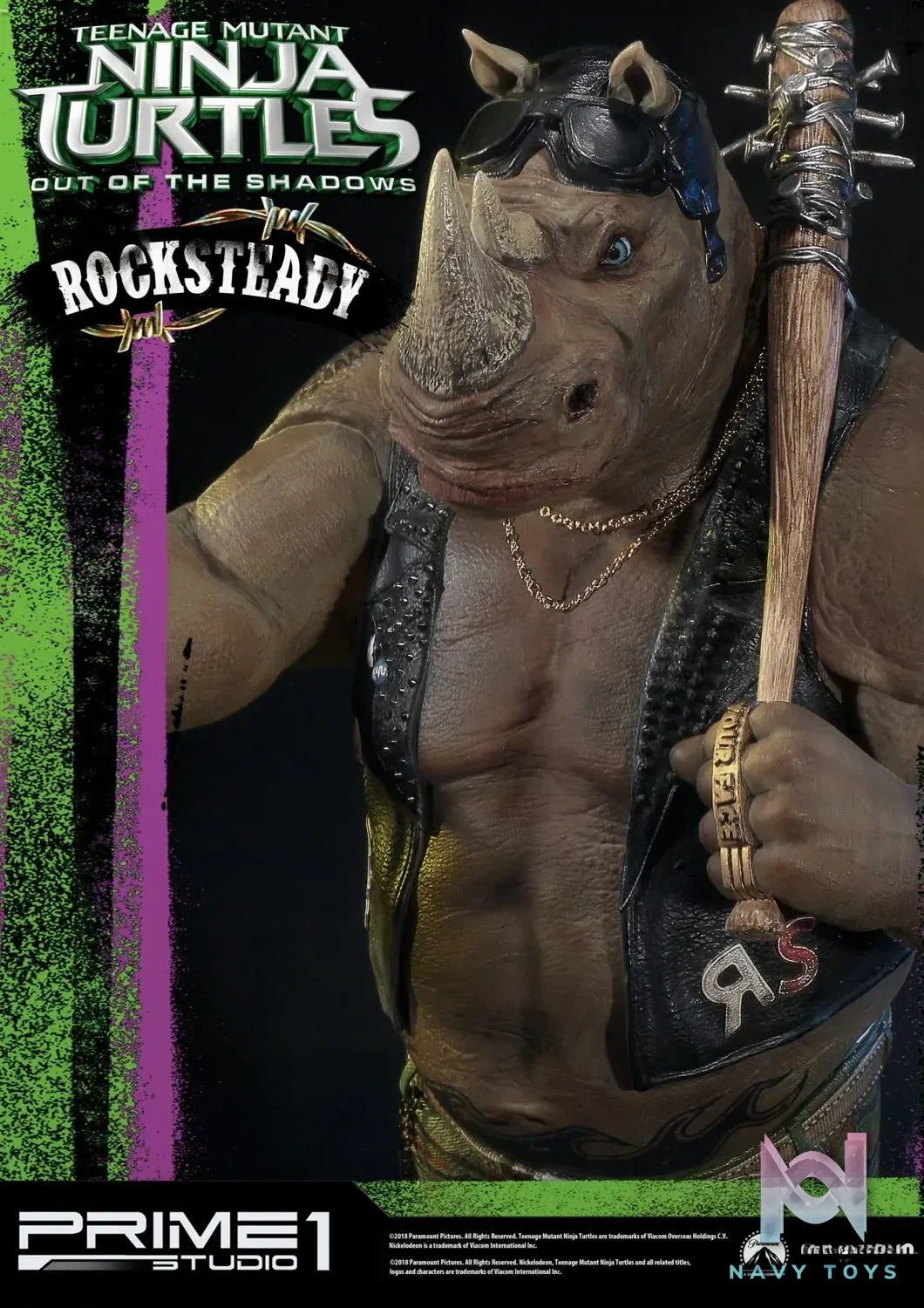 Prime 1 Studio – Premium Masterline Teenage Mutant Ninja Turtles: Out of the Shadows (Film) Rocksteady PMTMNT-02 (Licensed)