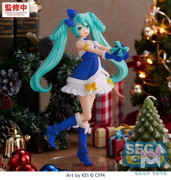 SEGA – “Hatsune Miku Series” High Premium Figure “Hatsune Miku” Sapphire Christmas Ver. (Licensed)