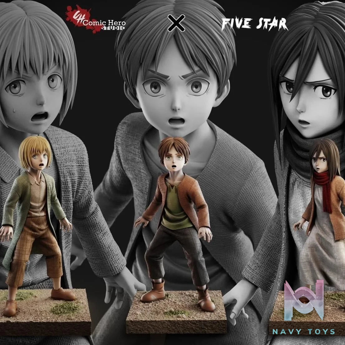 Childhood Mikasa Ackerman - Attack on Titan - Comic Hero Studio resin statue Comic Hero Studio anime figure