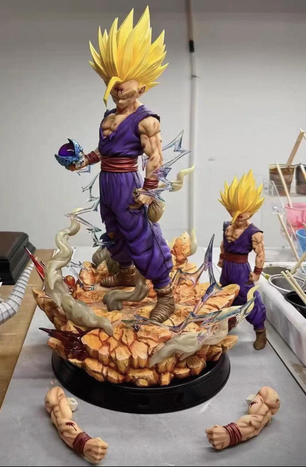 Gohan Super Saiyan 2 - Dragon Ball - YYGK Studio ( Sale 50%) resin statue Navy Toys anime figure