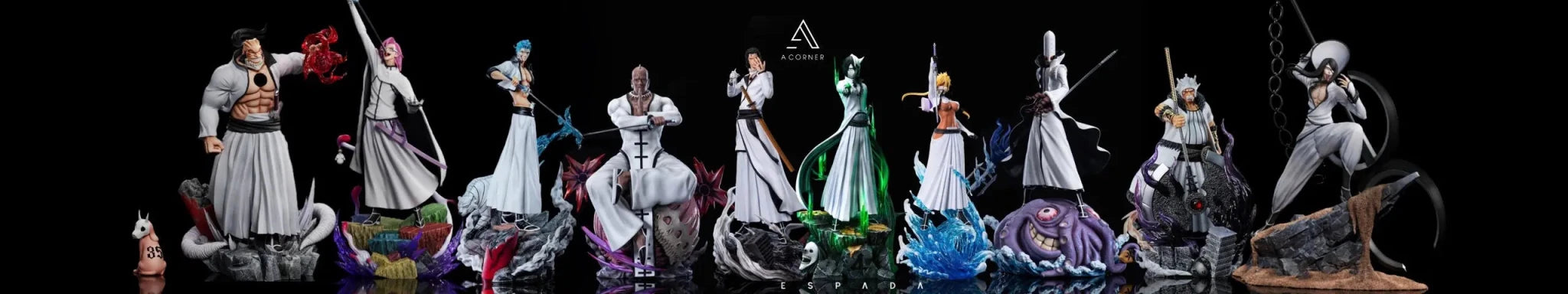 A Corner Studio - Espada Series No.5 x No.8 x No.0 Bleach resin statue Navy Toys anime figure