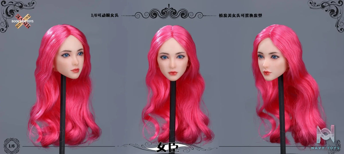 BOOK MEN TOYS – 1/6 Movable Eye Female Head Sculpt BM003 (Licensed)