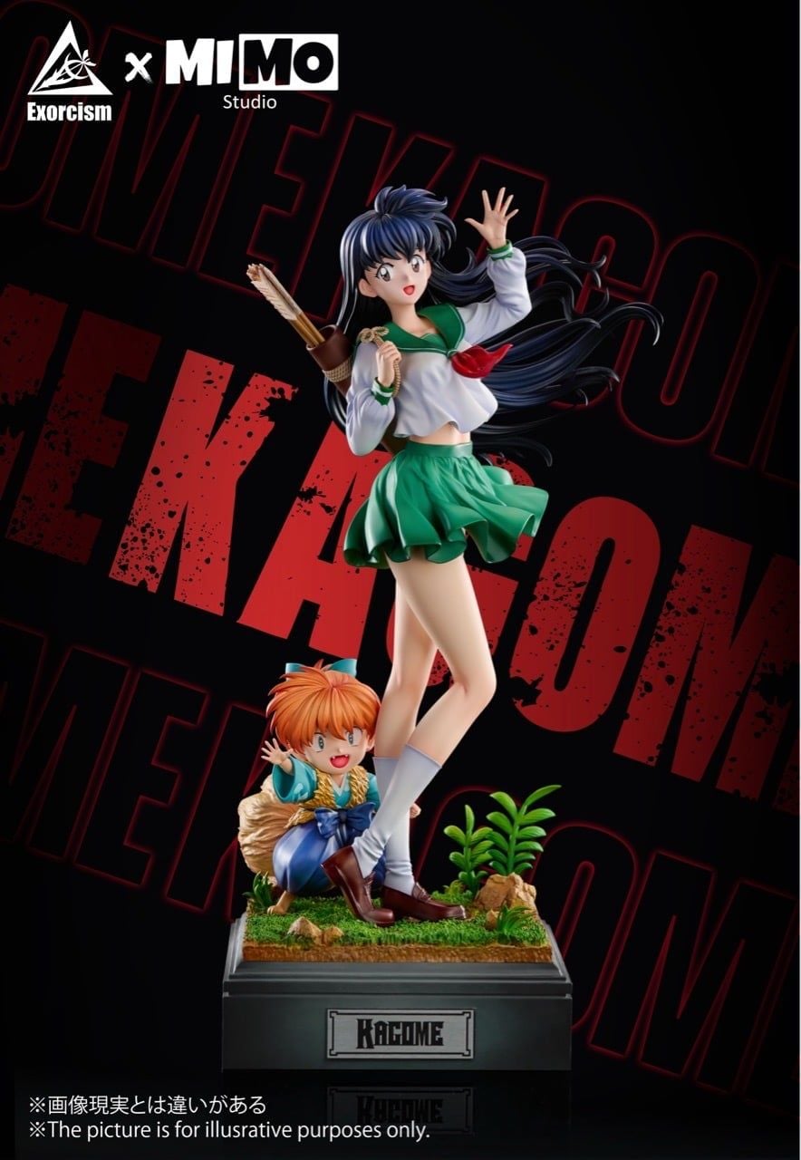Kagome Higurashi X Shippo - Inuyasha - Exorcism Studio X MIMO Studio resin statue Navy Toys anime figure