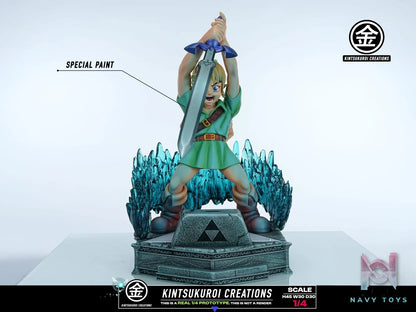 KINTSUKUROI CREATIONS Studio – The Legend of Zelda YOUNG LINK PULLING MASTER SWORD