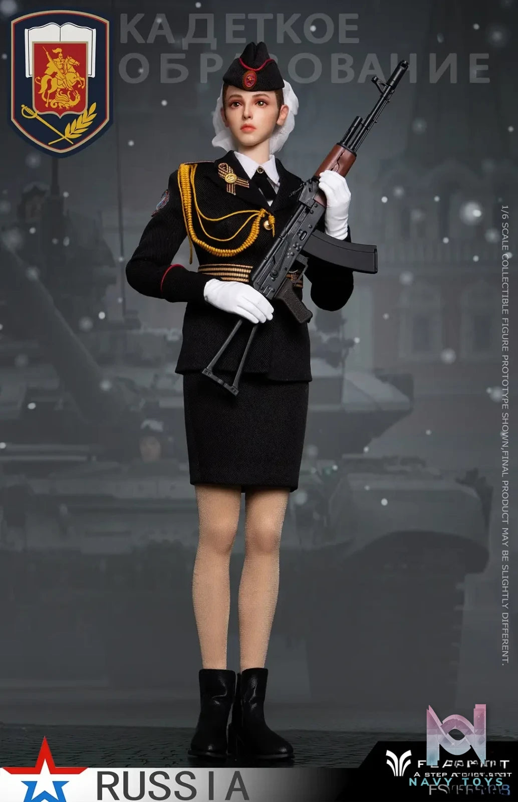 FLAGSET – Original 1/6 Russian Female Soldiers Ministry of Internal Affairs FS-73054A & Ninth Women’s Military Academy FS-73054B & Aerospace Defense Forces FS-73054C (Licensed)