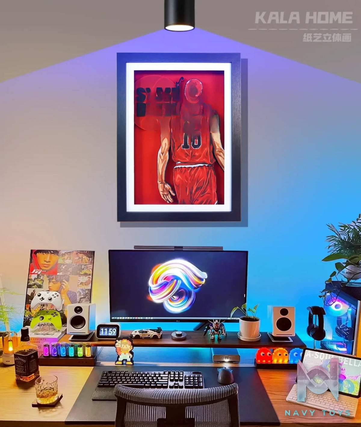 KALA HOME Studio – Hanamichi Sakuragi #02 3D Decorative Painting Slam Dunk