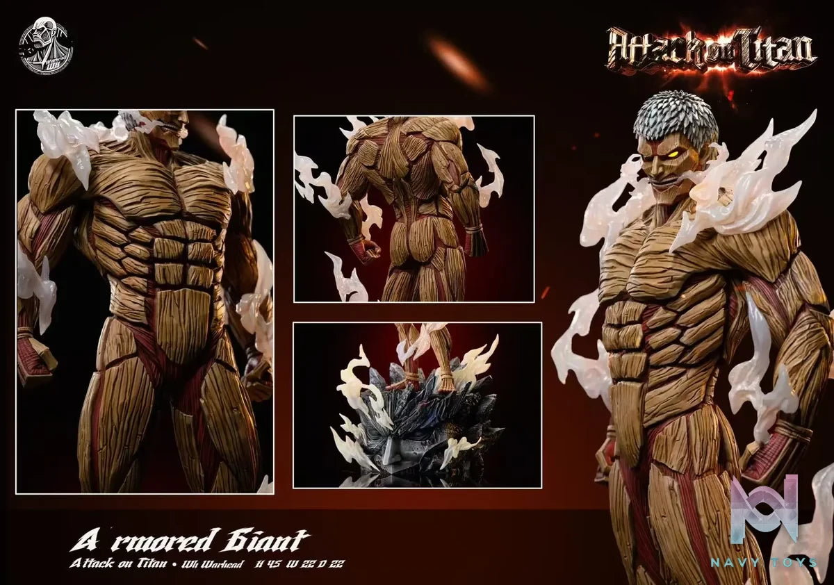 Warhead Studio - Attack on Titan Armored Titan resin statue Navy Toys anime figure