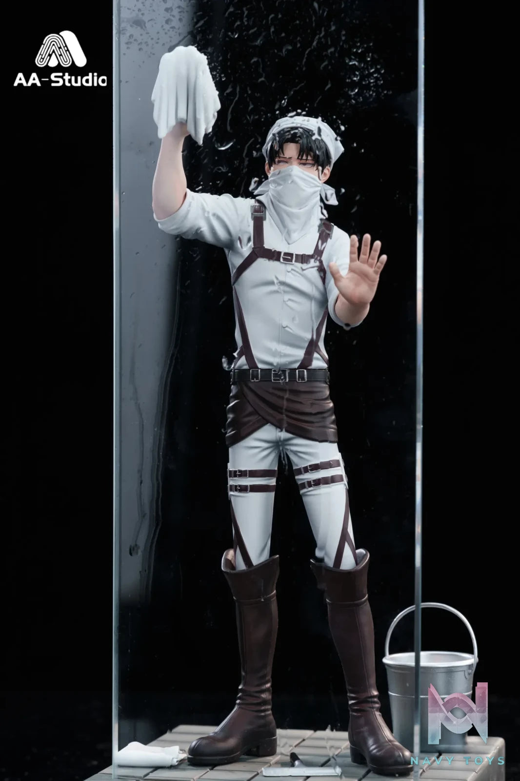 AA Studio – Levi Ackerman X Erwin Smith Window Wiping Attack on Titan