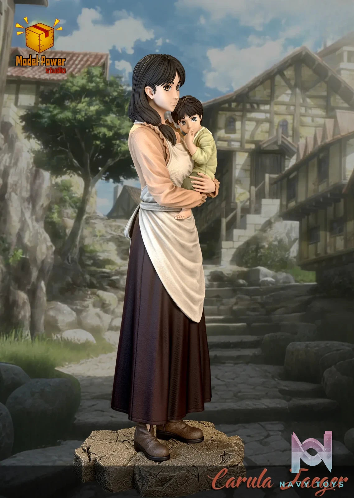 Model Power Studio – Carla Jaeger X Eren Jaeger Attack on Titan