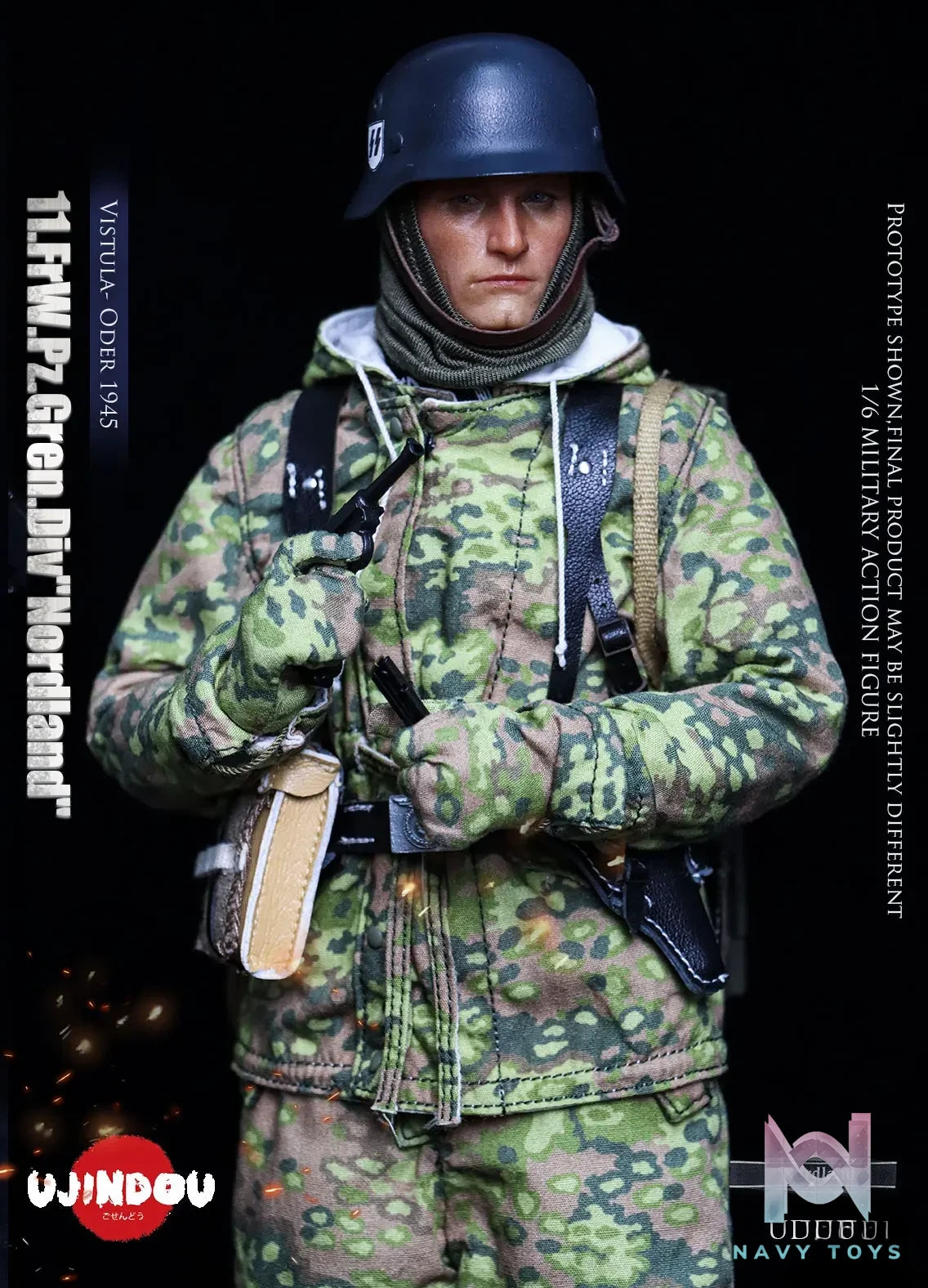 UJINDOU – 1/6 WWII 11. FrW. Pz. Gren. Div “Nordland”, Vistula – Oder 1945 UD9051 (Licensed)