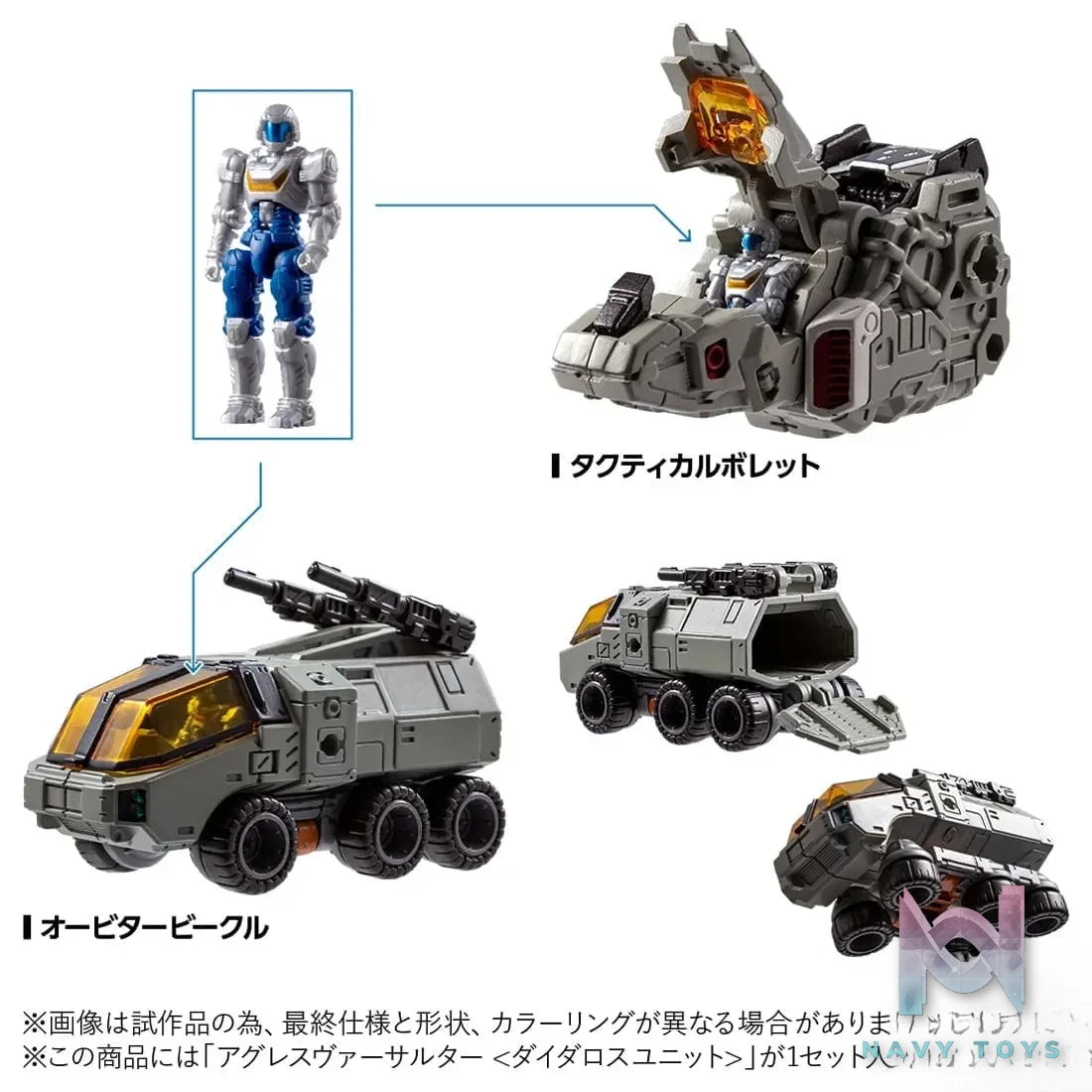 TAKARA TOMY – Original DIACLONE Aggress Versalter Daedalus Unit TM-36 Finished Model (Licensed)