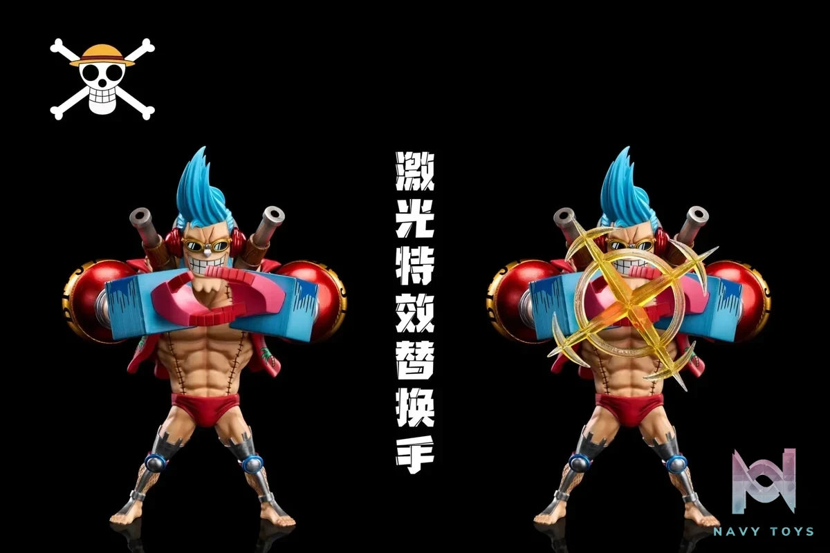 A+ Studio - One Piece Fish - Man Island Project Straw Hat Pirates Franky resin statue Navy Toys anime figure