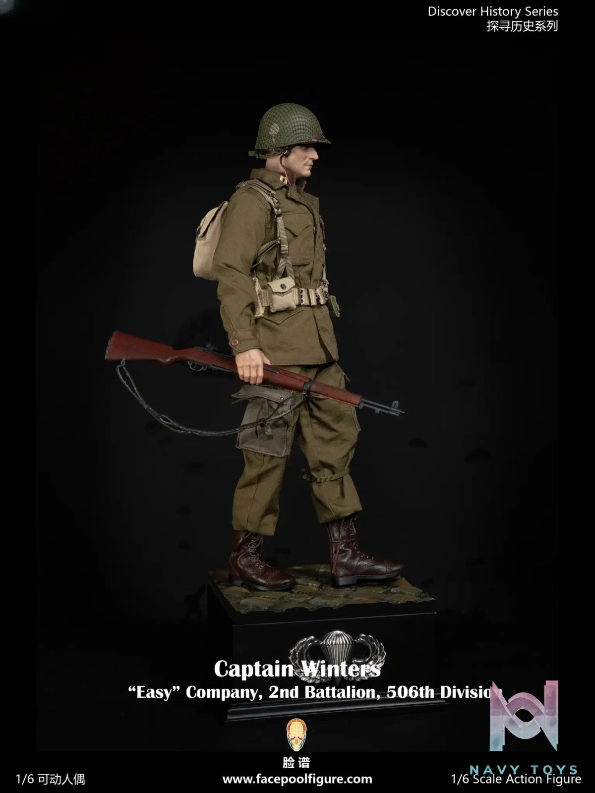 Facepoolfigure – Captain Winters “Easy” Company, 2nd Battalion, 506th Division 1/6 Action Figure FP025 (Licensed)