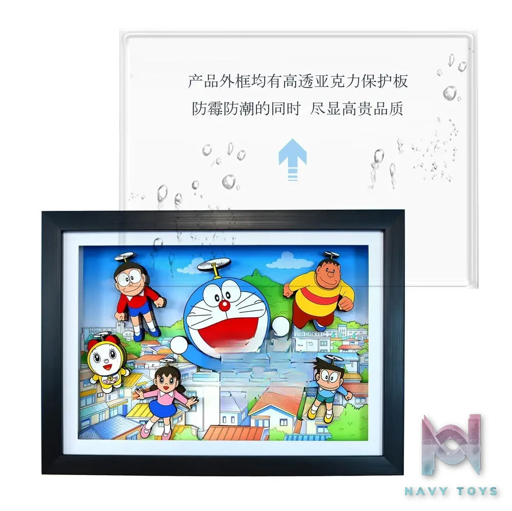 KALA HOME Studio – Doraemon Multiple Characters #03 3D Decorative Painting Doraemon