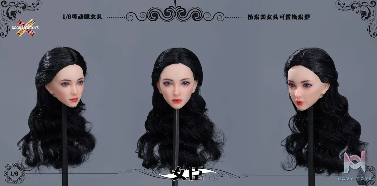 BOOK MEN TOYS – 1/6 Movable Eye Female Head Sculpt BM003 (Licensed)