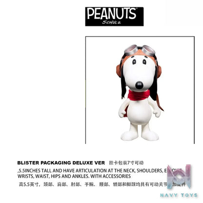 Super7 – Charlie Brown (with Ghost Sheet) X Peanuts DELUXE Wave 01 – Snoopy (Flying Ace) (Licensed)