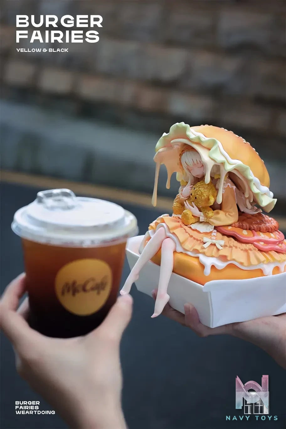 WeArtDoing Studio – Original The Sleeping Beauty-Burger Fairies- Yellow & The Sleeping Beauty-Burger Fairies-Black (Licensed)