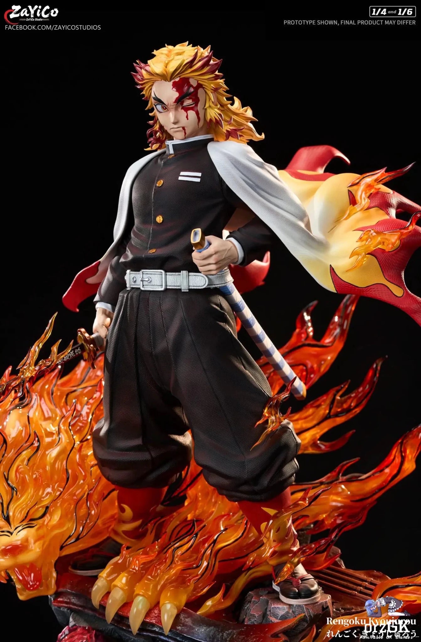 Flame Hashira Kyojuro Rengoku - Demon Slayer - Zayico Studio resin statue Navy Toys anime figure