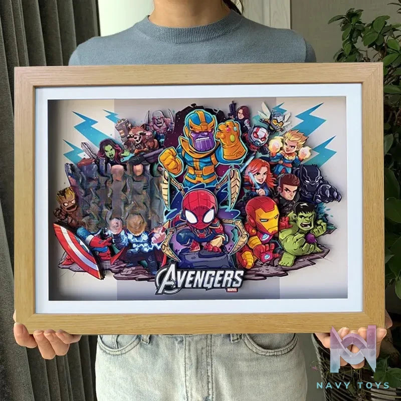 KALA HOME Studio – Marvel Multiple Characters #01 3D Decorative Painting Marvel