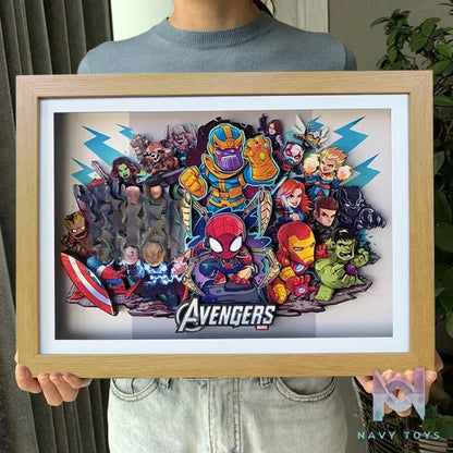 KALA HOME Studio – Marvel Multiple Characters #01 3D Decorative Painting Marvel